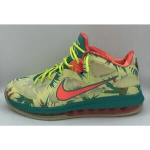Sz 10 Nike LeBron IX Low 9 LeBronoldPalmer Air Max LimeMango